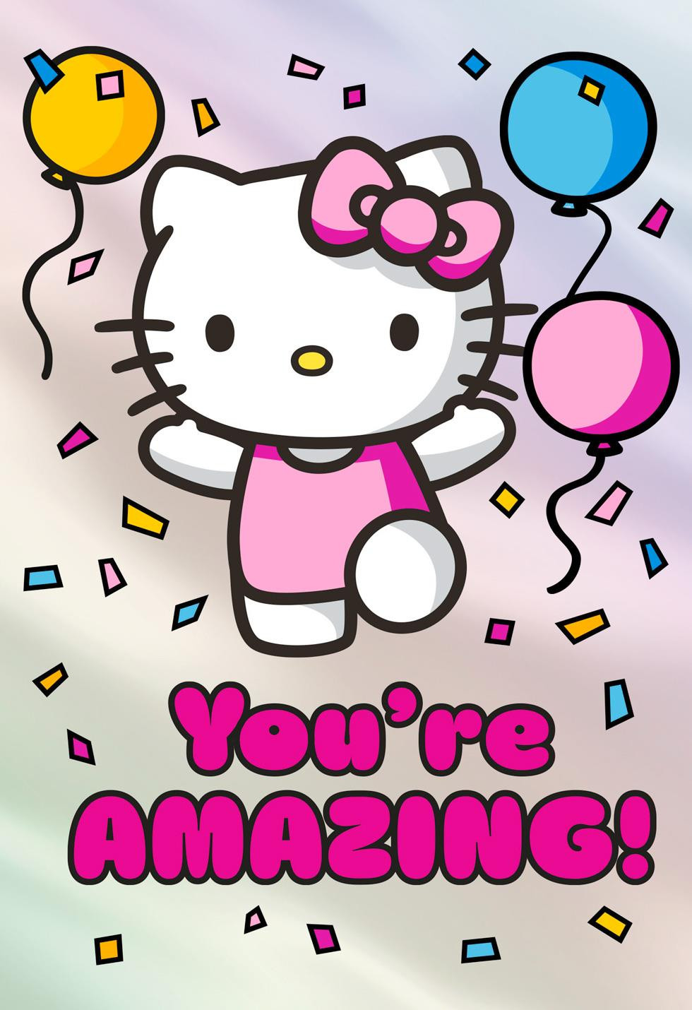 Hello Kitty Birthday Card
 Hello Kitty You re Amazing Birthday Card for Girl