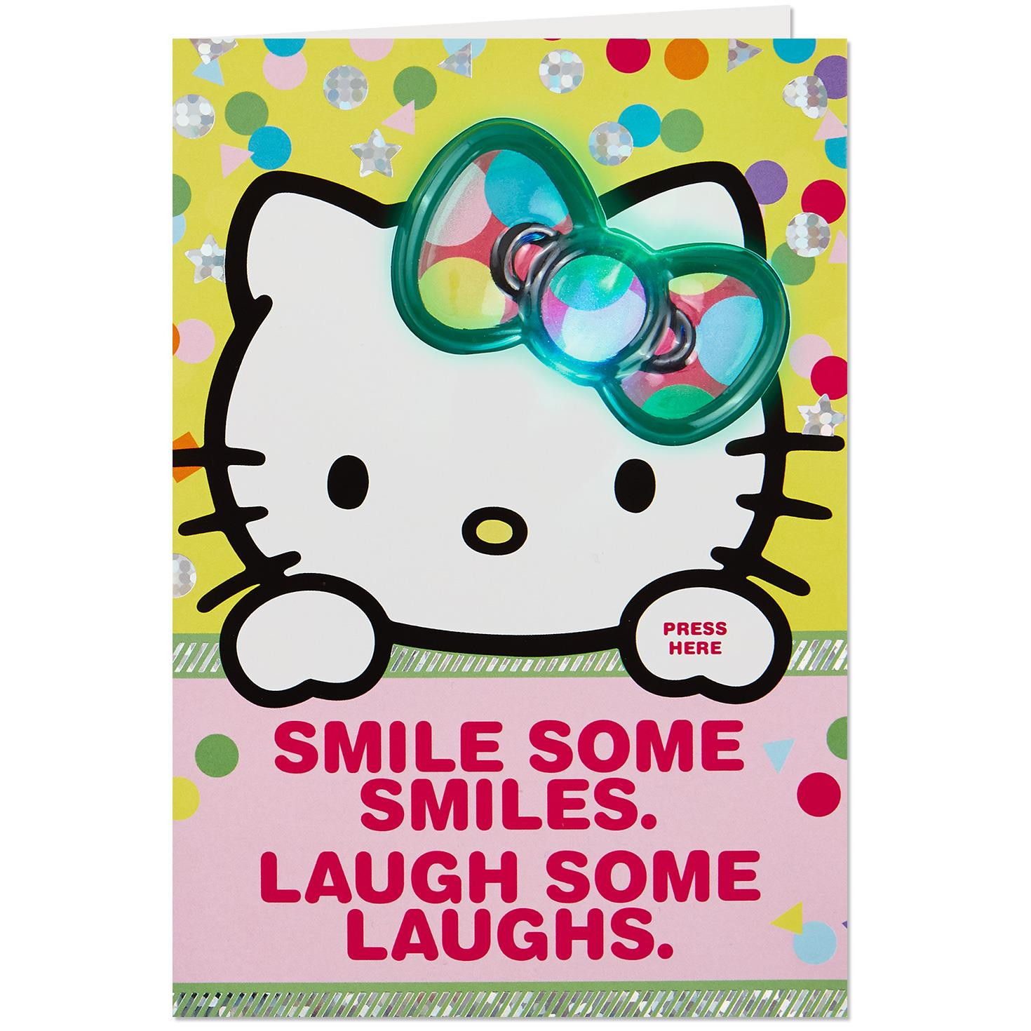 Hello Kitty Birthday Card
 Hello Kitty Big Wishes Musical Birthday Card With Light