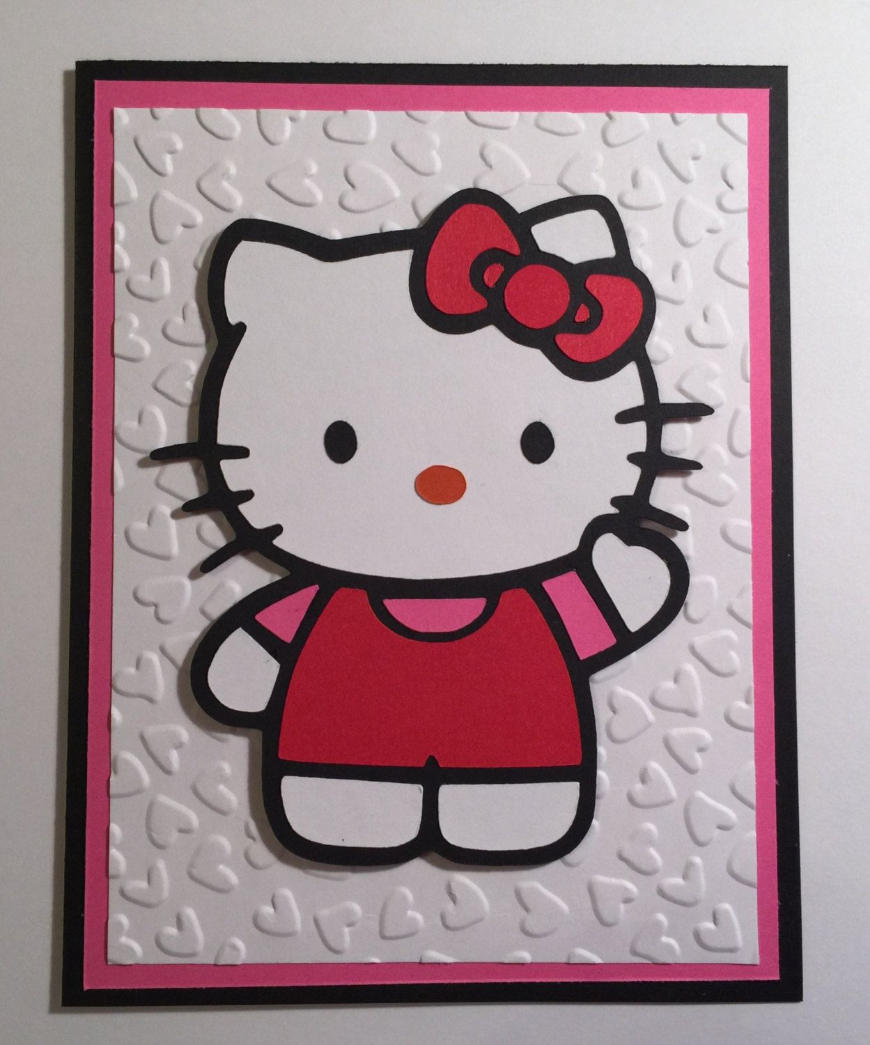 Hello Kitty Birthday Card
 Handmade Hello Kitty Birthday Card Cat Kitty Hello