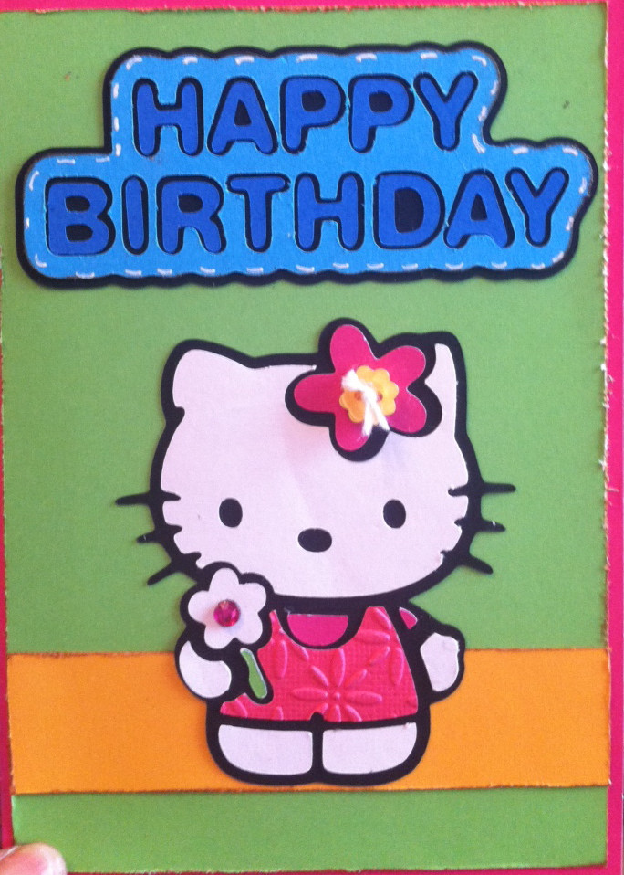 Hello Kitty Birthday Card
 Clippings by Sharondalyn Hello Kitty birthday Card