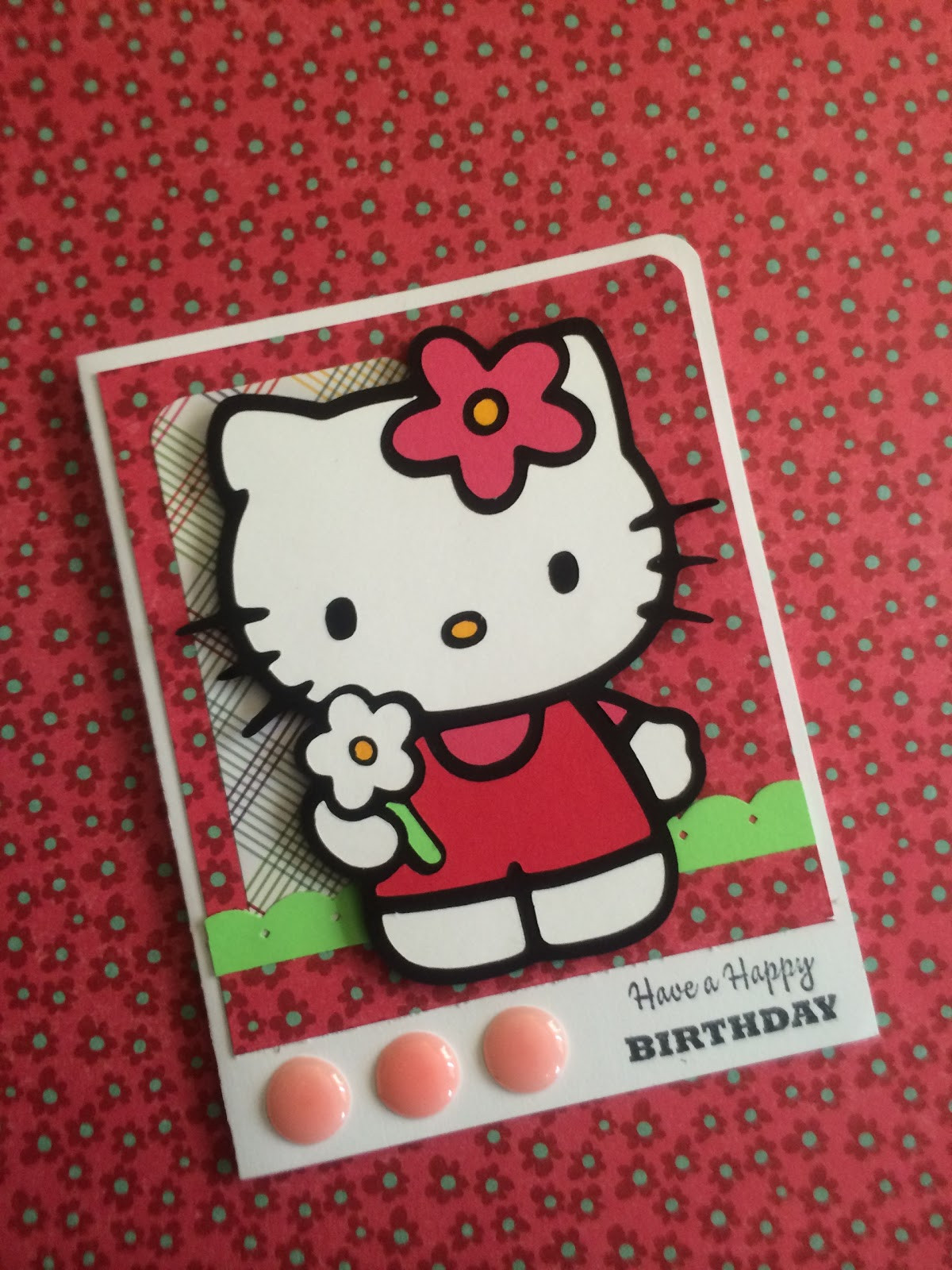 Hello Kitty Birthday Card
 Creative Crafts Niche Hello Kitty Birthday Card and