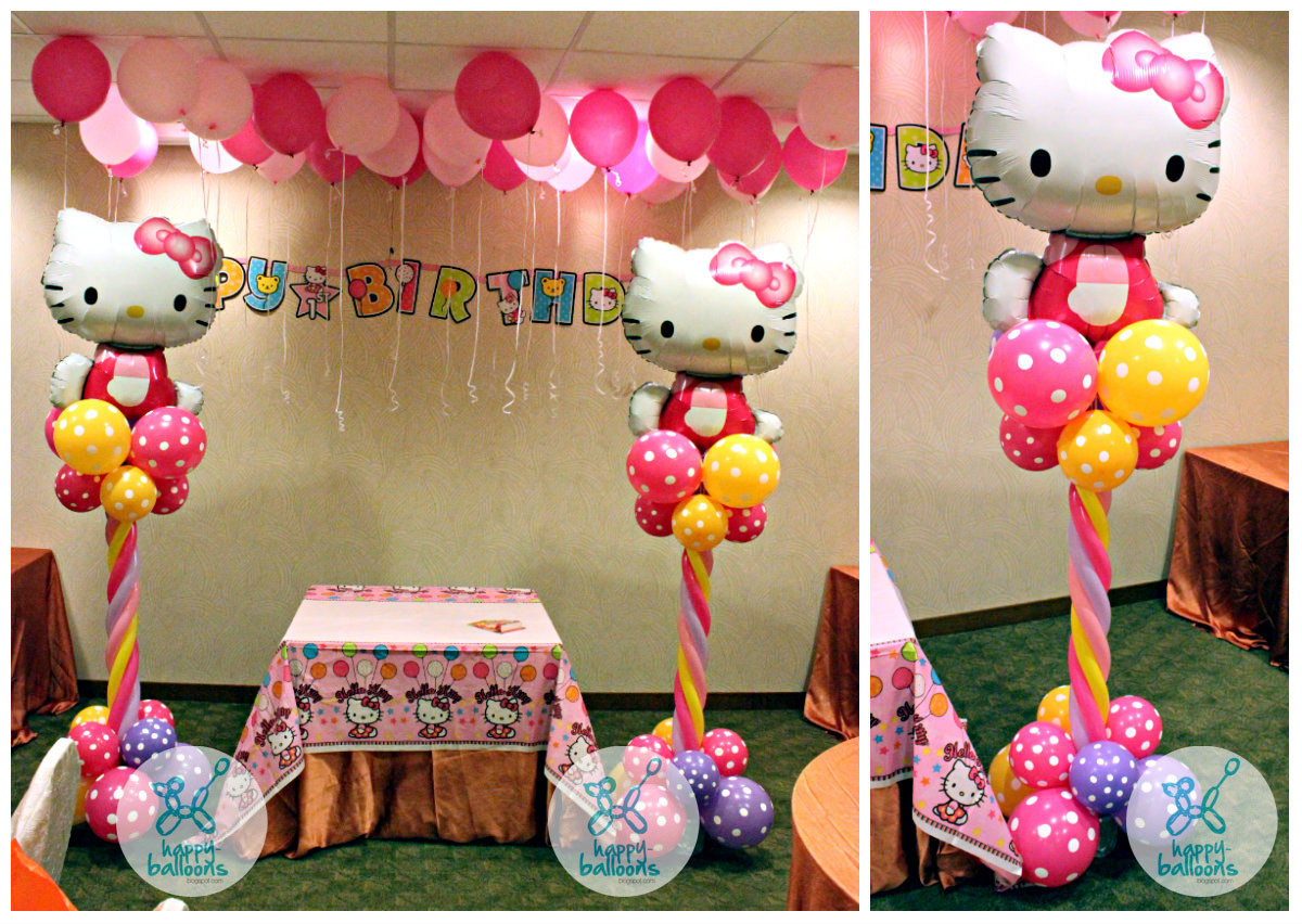 Hello Kitty Birthday Party Decorations
 Happy Balloons