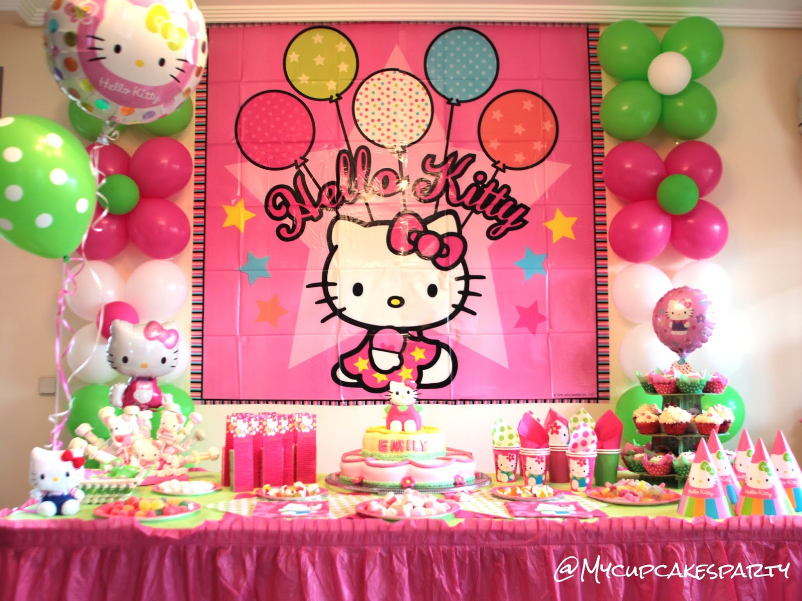 Hello Kitty Birthday Party Decorations
 My Cupcakes Party Decoration for Hello Kitty Party