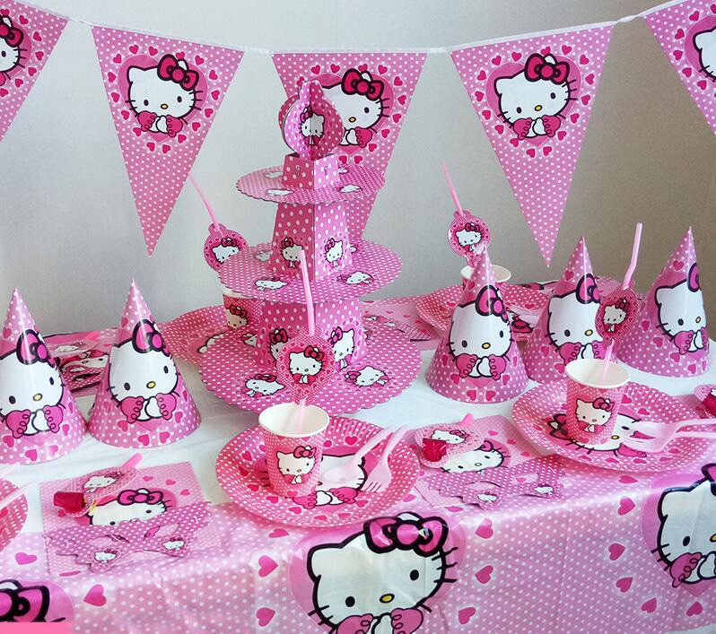 Hello Kitty Birthday Party Decorations
 Hello kitty theme happy Birthday kids Party Decorations