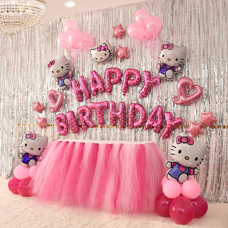 Hello Kitty Birthday Party Decorations
 Hello Kitty Balloons Happy Birthday Balloons Packages