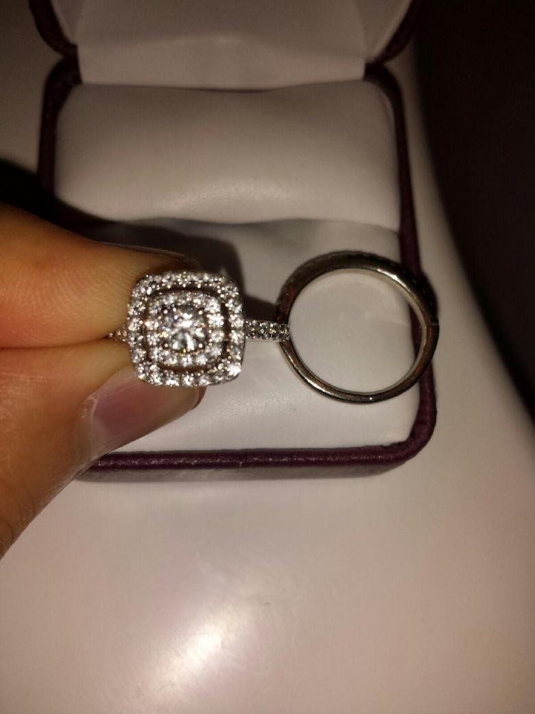 Helzberg Diamonds Engagement Rings
 Helzberg Diamonds 18k 1 CTW Round Ideal Cut Double Halo