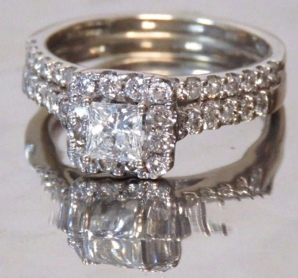 Helzberg Diamonds Engagement Rings
 Helzberg Diamonds H 18k White Gold Band 1 2 Ct Princess