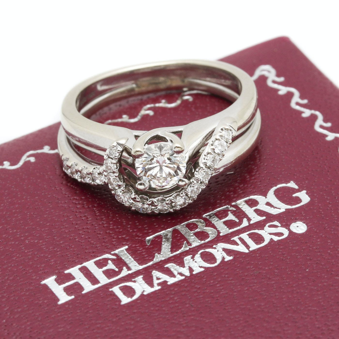 Helzberg Diamonds Engagement Rings
 18K White Gold Diamond Helzberg Engagement Ring with 14K