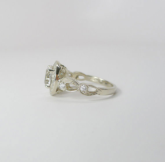 Herkimer Diamond Engagement Ring
 Herkimer Diamond engagement ring Sterling Silver