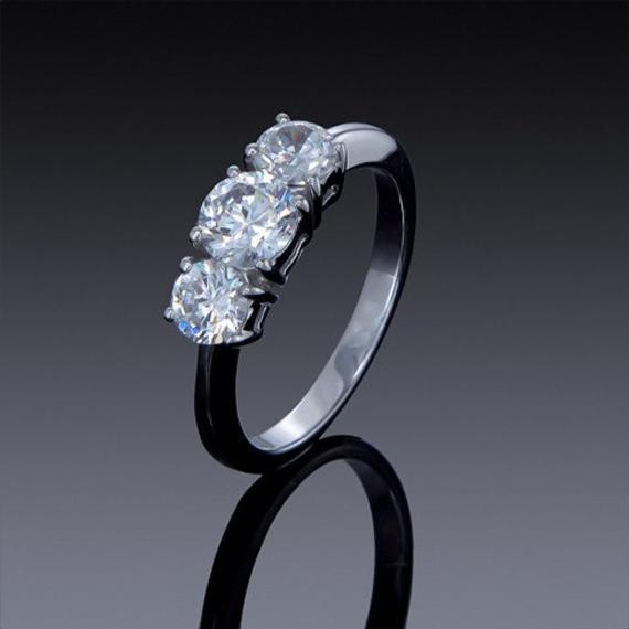 Herkimer Diamond Engagement Ring
 Herkimer Diamond Engagement Ring 1 carat 3 by HerkimerDiamond