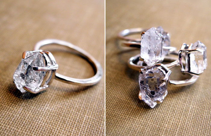 Herkimer Diamond Engagement Ring
 12 Alternative Engagement Rings