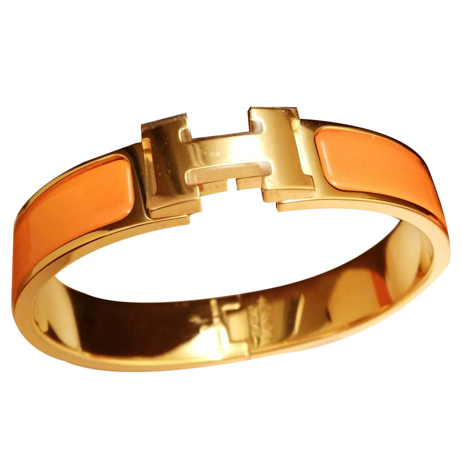 Hermes Bracelet Womens
 Hermès Bracelets Bracelets Ceramic Orange ref Joli