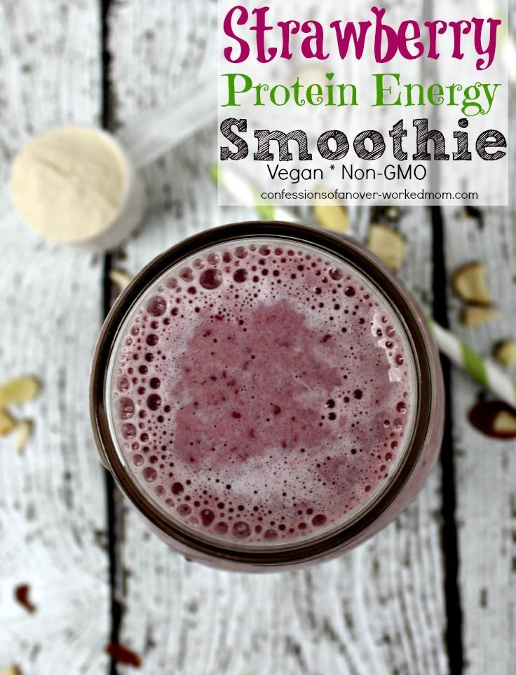 High Energy Smoothies Recipes
 Strawberry Protein Energy Smoothie