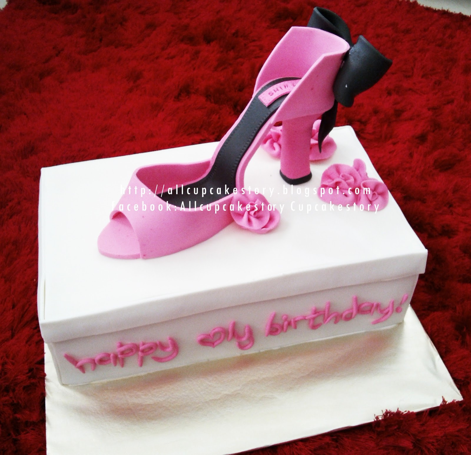High Heel Birthday Cake
 allcupcakestory Pink High Heel Birthday Cake