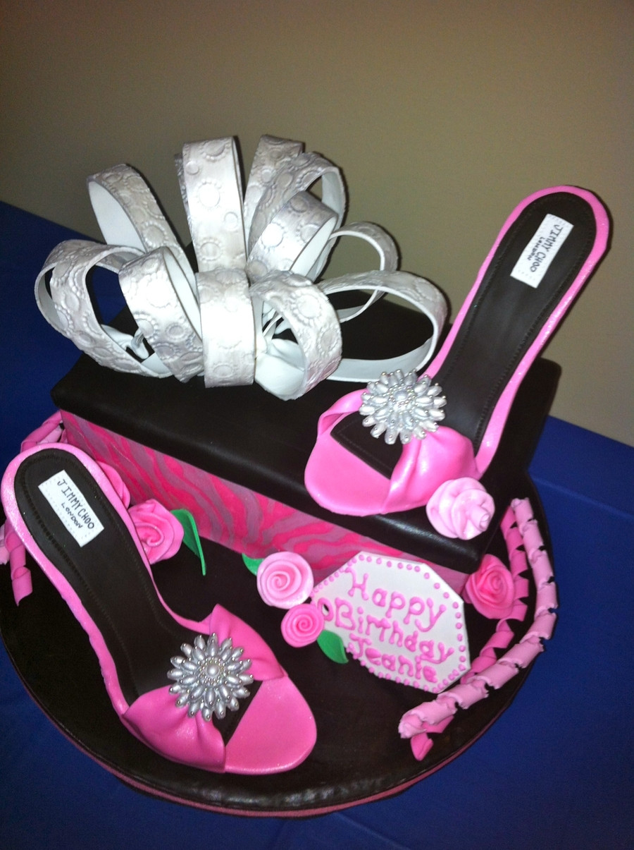 High Heel Birthday Cake
 Shoebox & High Heels Birthday Cake CakeCentral