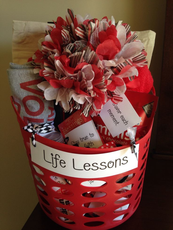 High School Graduation Gift Basket Ideas
 High School Graduation Gift basket "Life Lessons " include