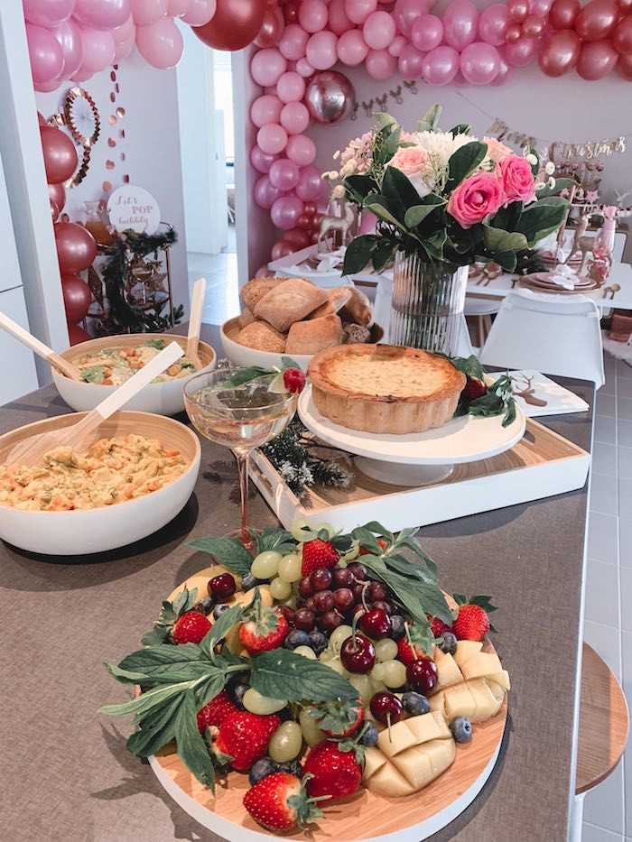Holiday Brunch Party Ideas
 Kara s Party Ideas Blushing Brunch & Bubbly Holiday Party