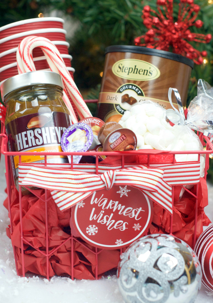 Holiday Candy Gift Ideas
 Hot Chocolate Gift Basket for Christmas – Fun Squared