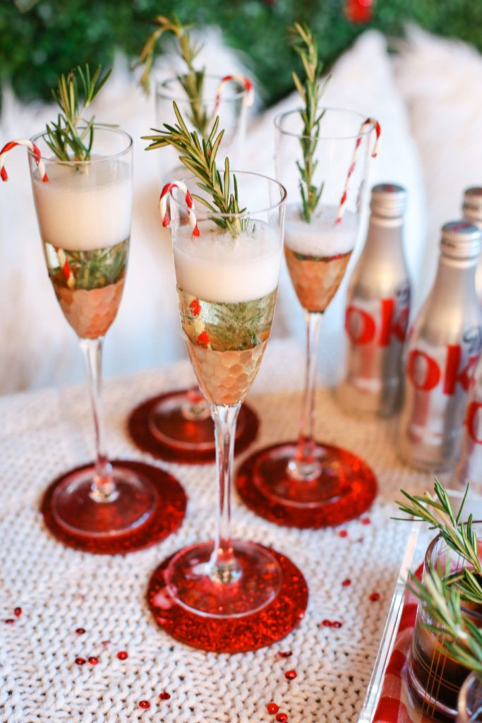 Holiday Cocktail Ideas Christmas Party
 stylish christmas party drink display from