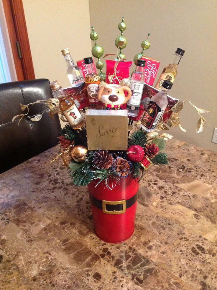Holiday Drink Gift Ideas
 29 best creative baskets images on Pinterest