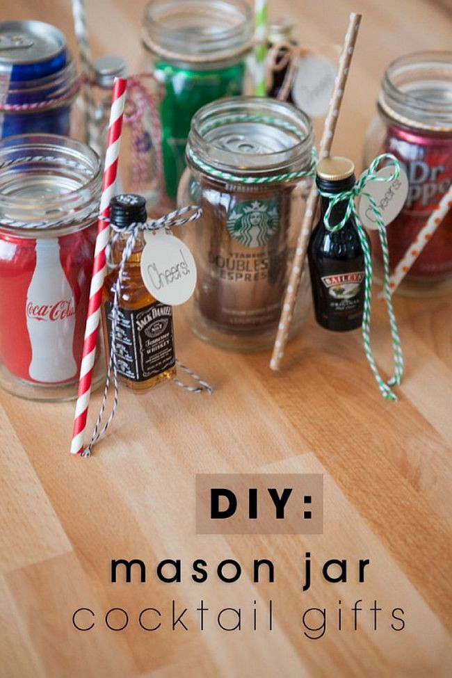 Holiday Drink Gift Ideas
 Treat the Man in Your Life to e of These Fun Gifts in a Jar