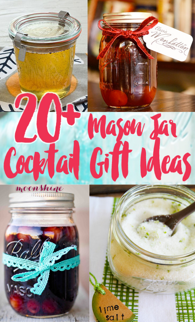 Holiday Drink Gift Ideas
 20 DIY Cocktail Mason Jar Gift Ideas Frugal Beautiful