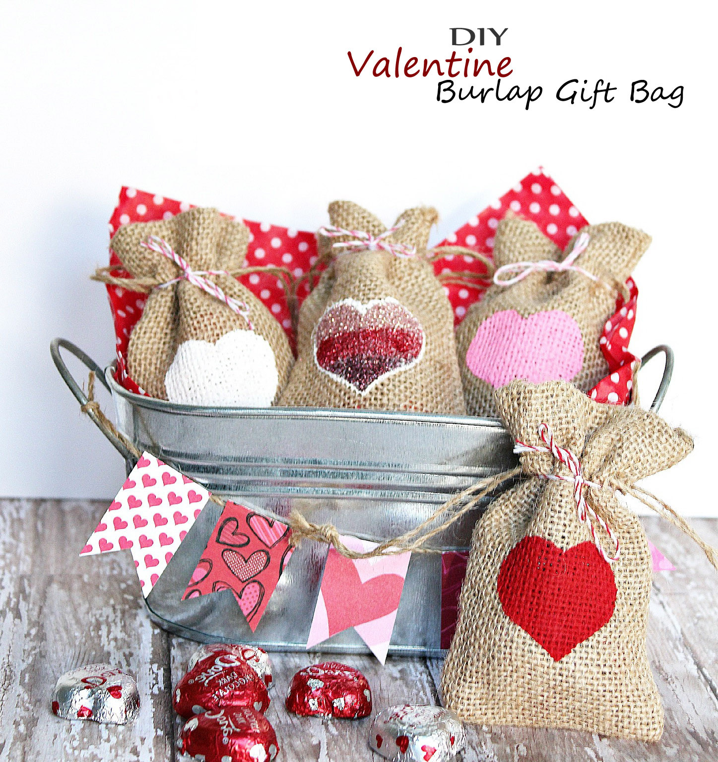 Holiday Gift Bag Ideas
 Valentine Burlap Gift Bag – Easy Homemade Holiday Kid