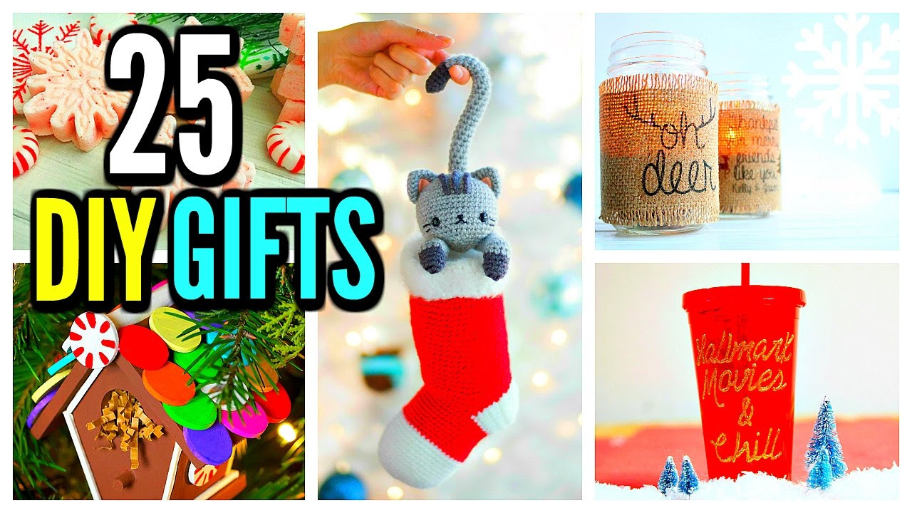 Holiday Gift Crafts Ideas
 25 DIY CHRISTMAS GIFTS Gift Ideas & Christmas Crafts 2016