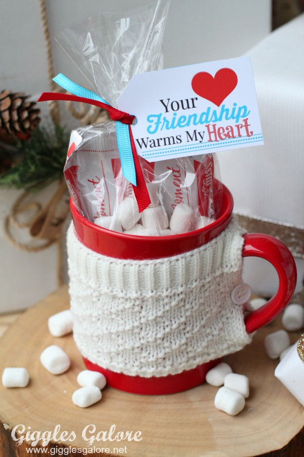 Holiday Gift Ideas For Best Friends
 Friendship Warms My Heart Gift and Tag