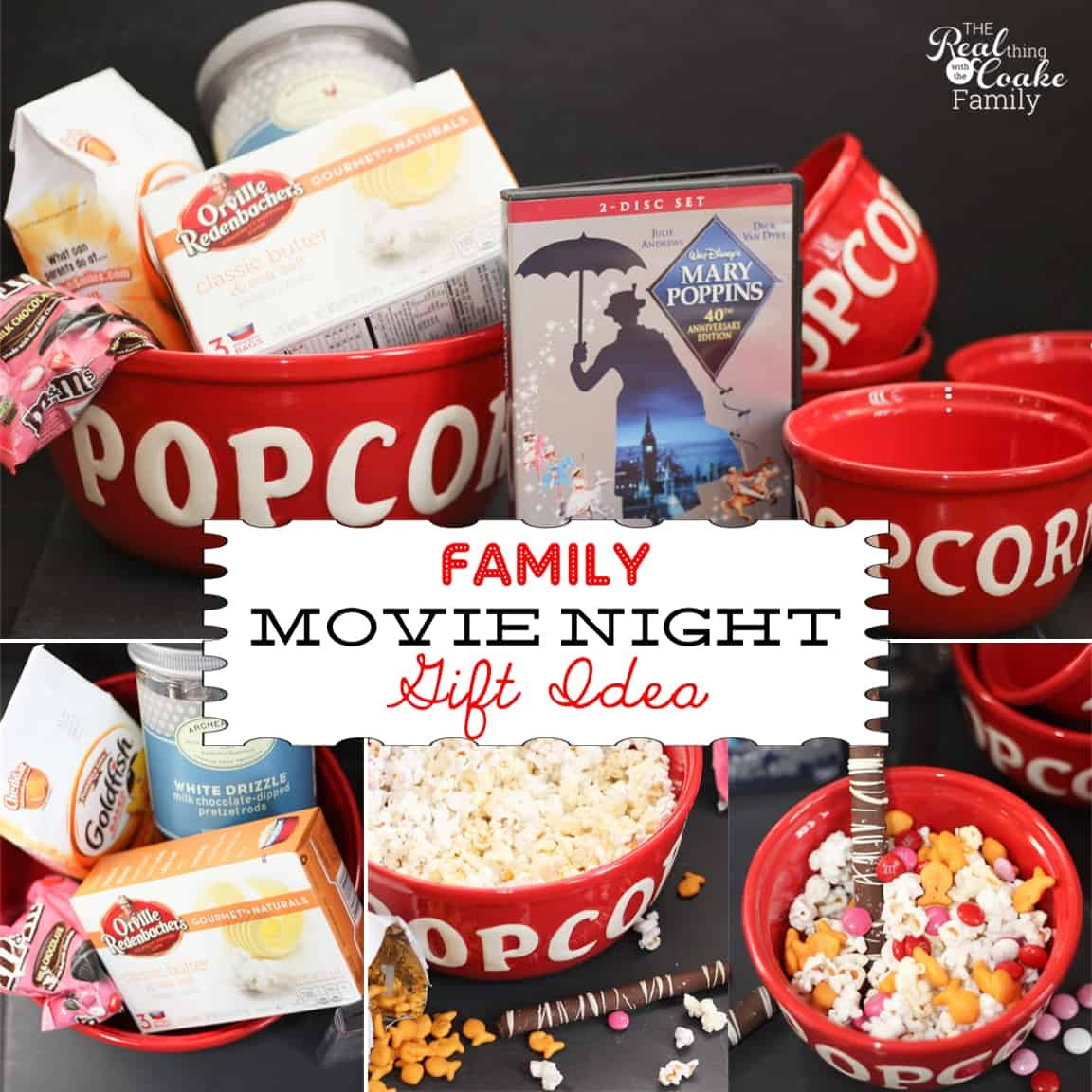 Holiday Gift Ideas For Families
 Family Gift Ideas Movie Night in a box or basket