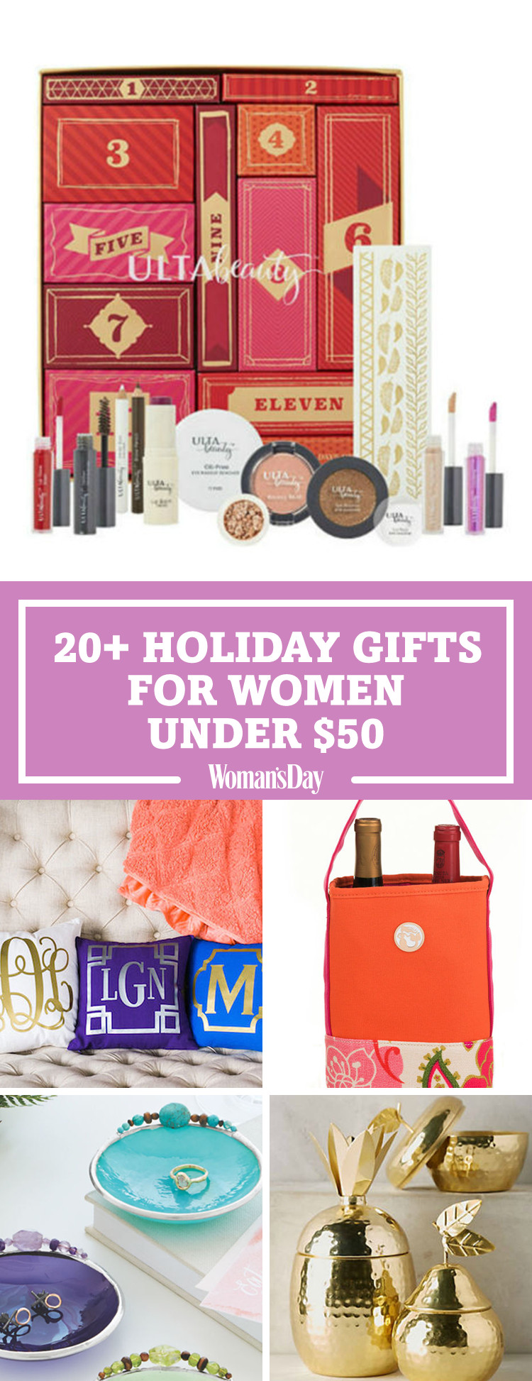 Holiday Gift Ideas For Woman
 36 Best Christmas Gifts for Women Under $50 Unique