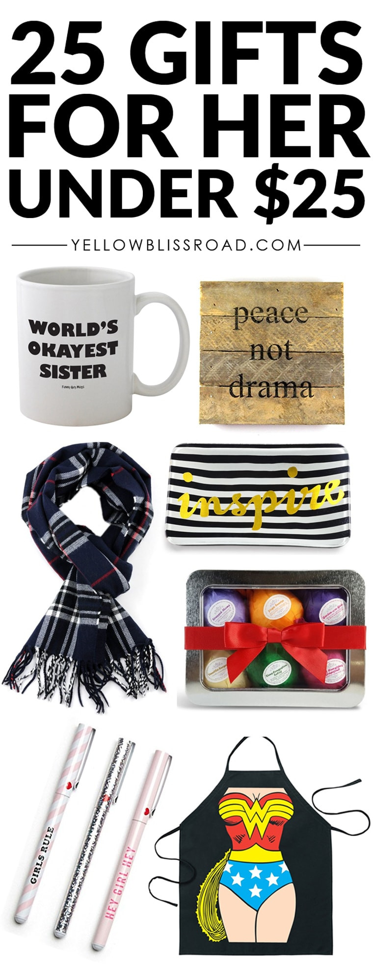 Holiday Gift Ideas Under 25
 Christmas Gift Ideas for Her Gifts for Women