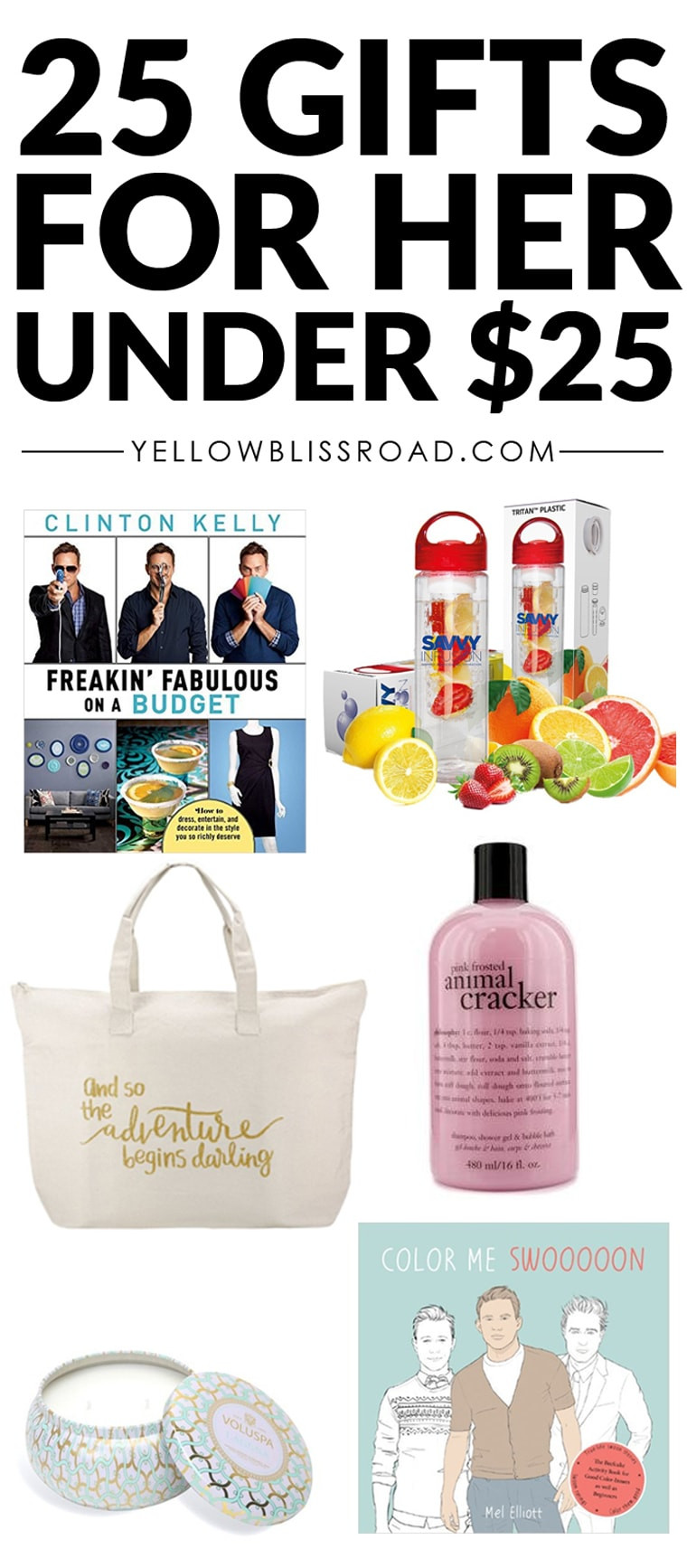 Holiday Gift Ideas Under 25
 Christmas Gift Ideas for HER to Fit Every Bud Yellow