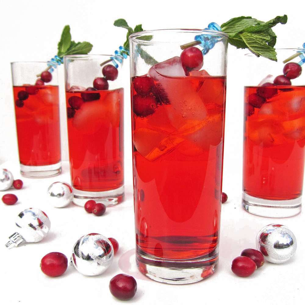Holiday Gin Drinks
 Cranberry Gin Fizz and Merry Christmas