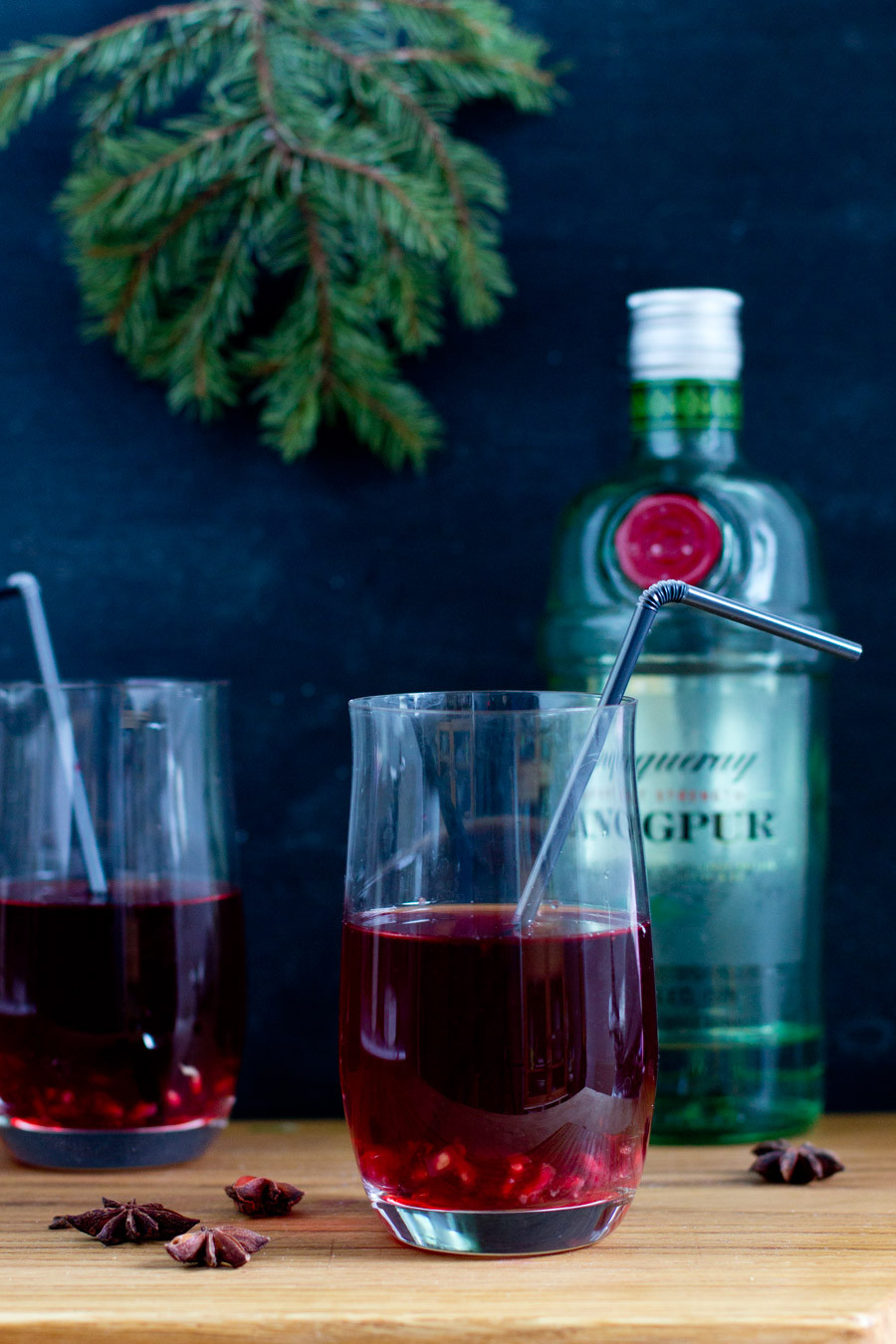 Holiday Gin Drinks
 Pomegranate gin cocktail recipe