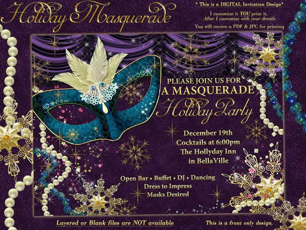 Holiday Masquerade Party Ideas
 11 Coolest Awesome Christmas Party Themes For Home or
