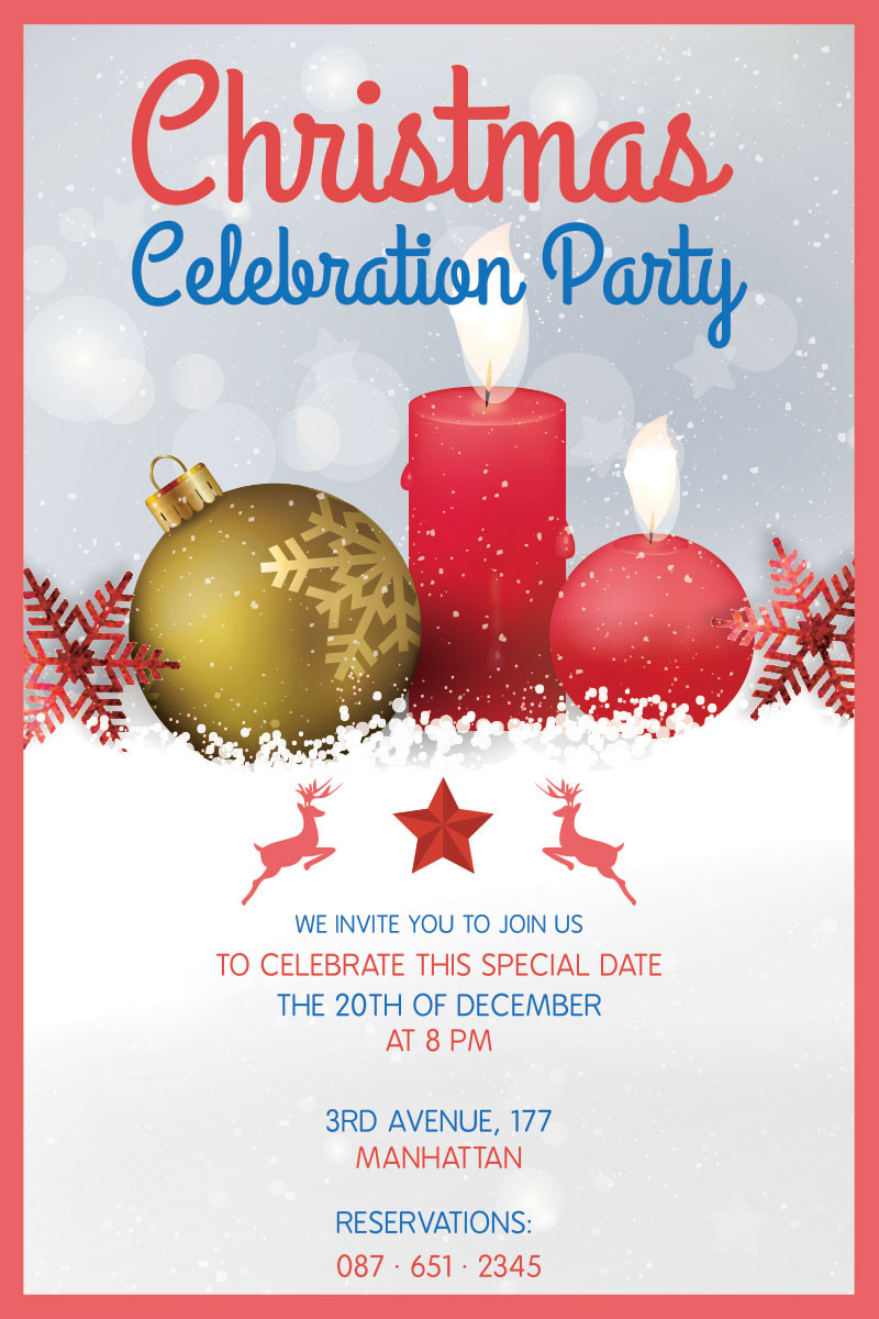 Holiday Party Flyer Ideas
 10 Christmas Party Flyers – GraphicLoads