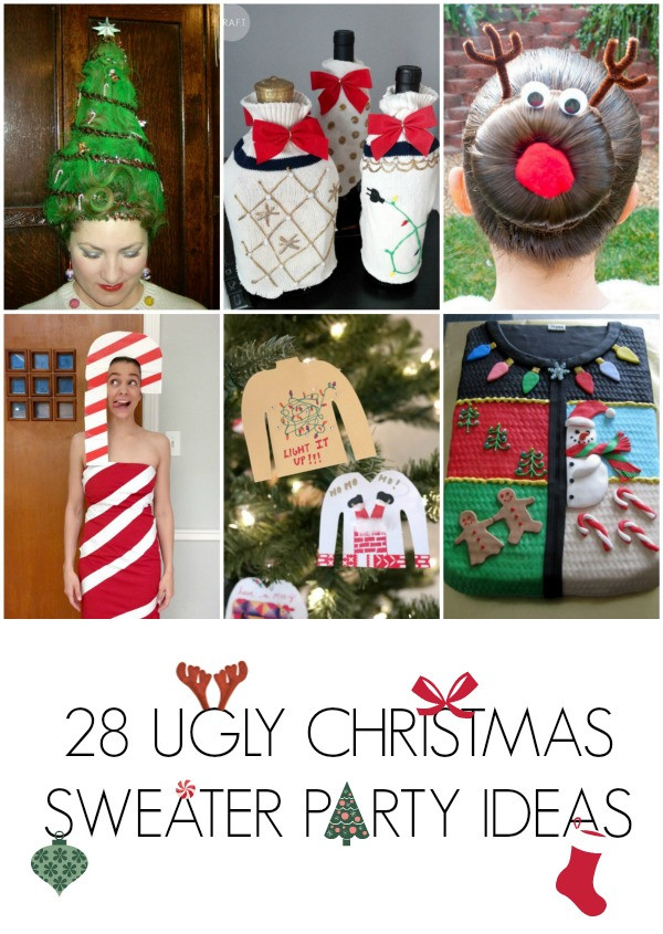 Holiday Ugly Sweater Party Ideas
 28 Ugly christmas sweater party ideas C R A F T