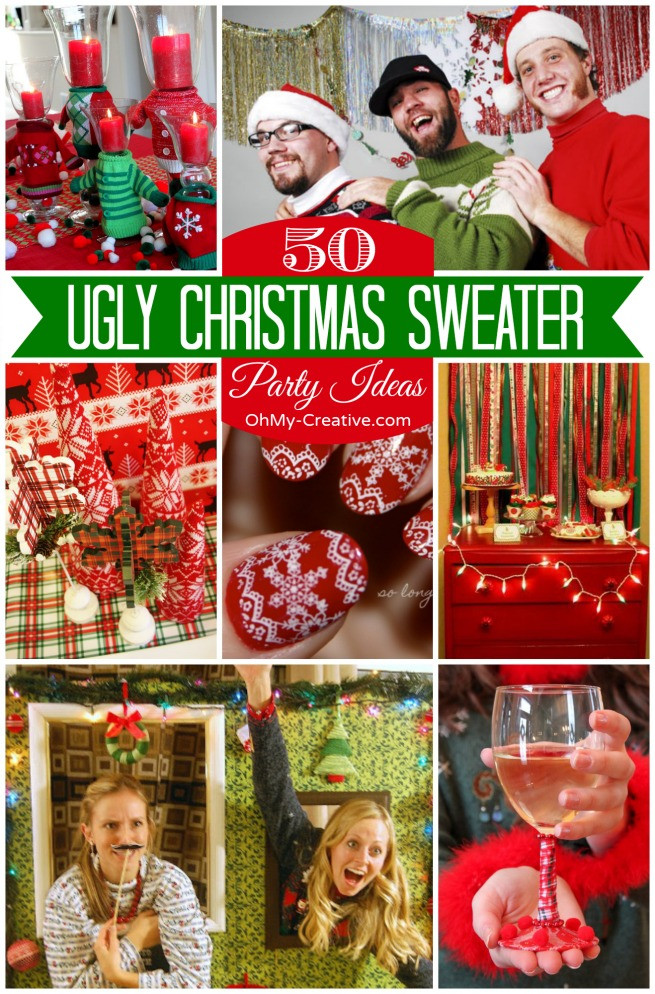 Holiday Ugly Sweater Party Ideas
 50 Ugly Christmas Sweater Party Ideas Oh My Creative