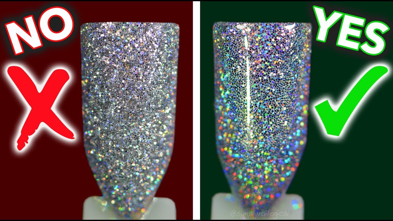 Holo Glitter Nails
 Holographic Glitter Nails How To The Trick to Making Holo
