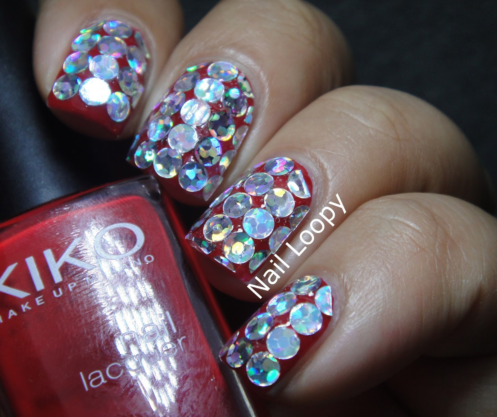 Holo Glitter Nails
 nail loopy HOLOGRAPHIC GLITTER PLACEMENT NAILS