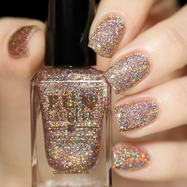 Holo Glitter Nails
 100 Cute And Easy Glitter Nail Designs Ideas To Rock This