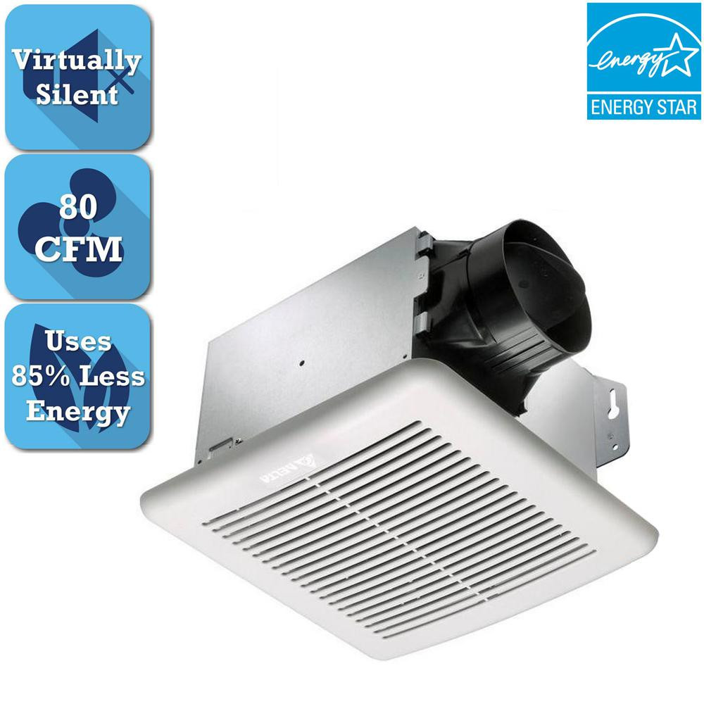 Home Depot Bathroom Exhaust Fans
 Delta Breez GreenBuilder Series 80 CFM Ceiling Bathroom