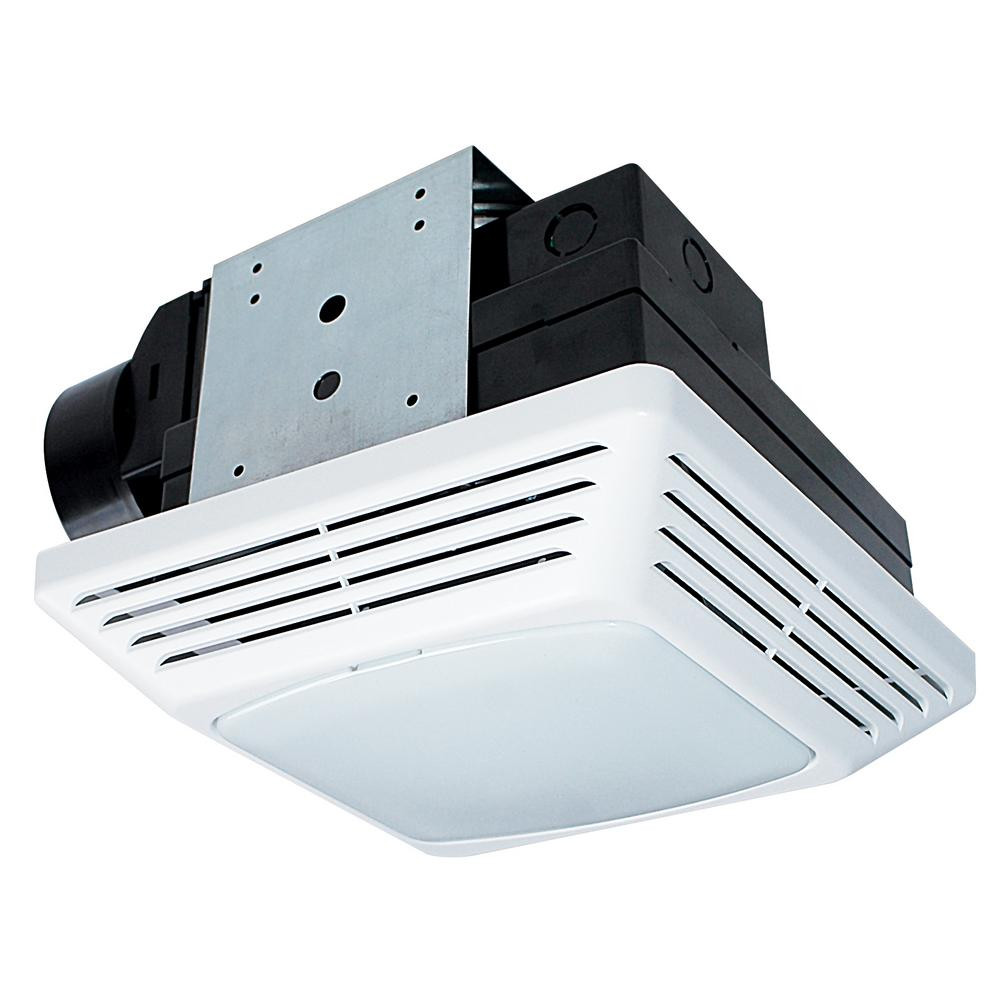 Home Depot Bathroom Exhaust Fans
 NuTone 50 CFM Ceiling Exhaust Bath Fan with Light 763N