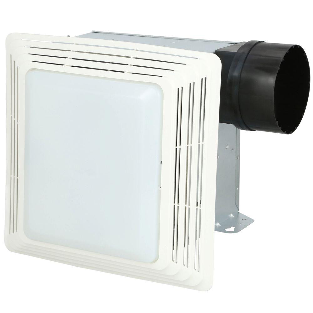 Home Depot Bathroom Fan Light
 Broan 50 CFM Ceiling Bathroom Exhaust Fan with Light 678