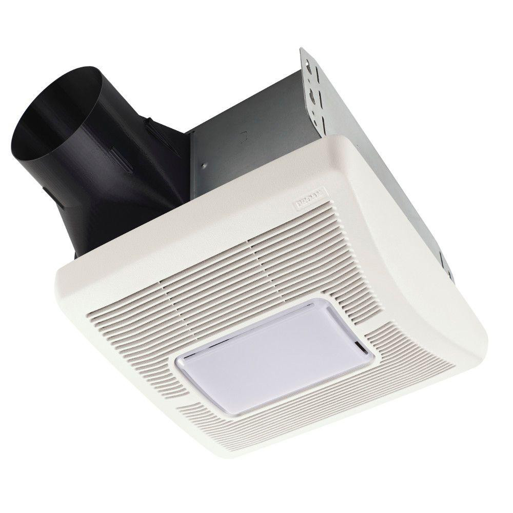 Home Depot Bathroom Fan Light
 Broan InVent Series 110 CFM Ceiling Roomside Installation