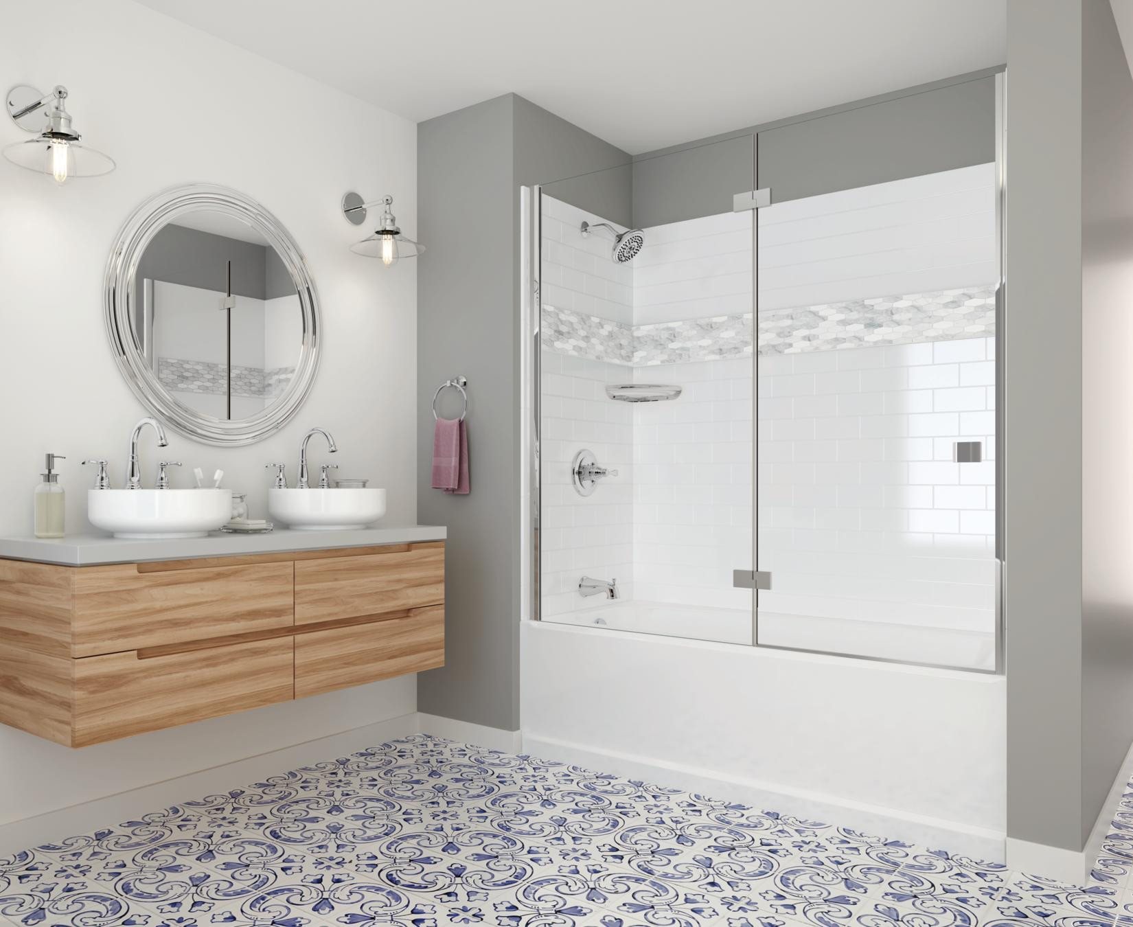 Home Depot Bathroom Shower Tile
 Delta UPstile Semi Customizable Shower Collection – Bath