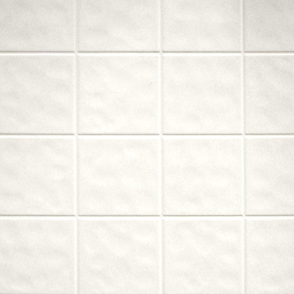 Home Depot Bathroom Wall Panels
 Aquatile 1 8 in x 48 in X 96 in Toned White Tileboard