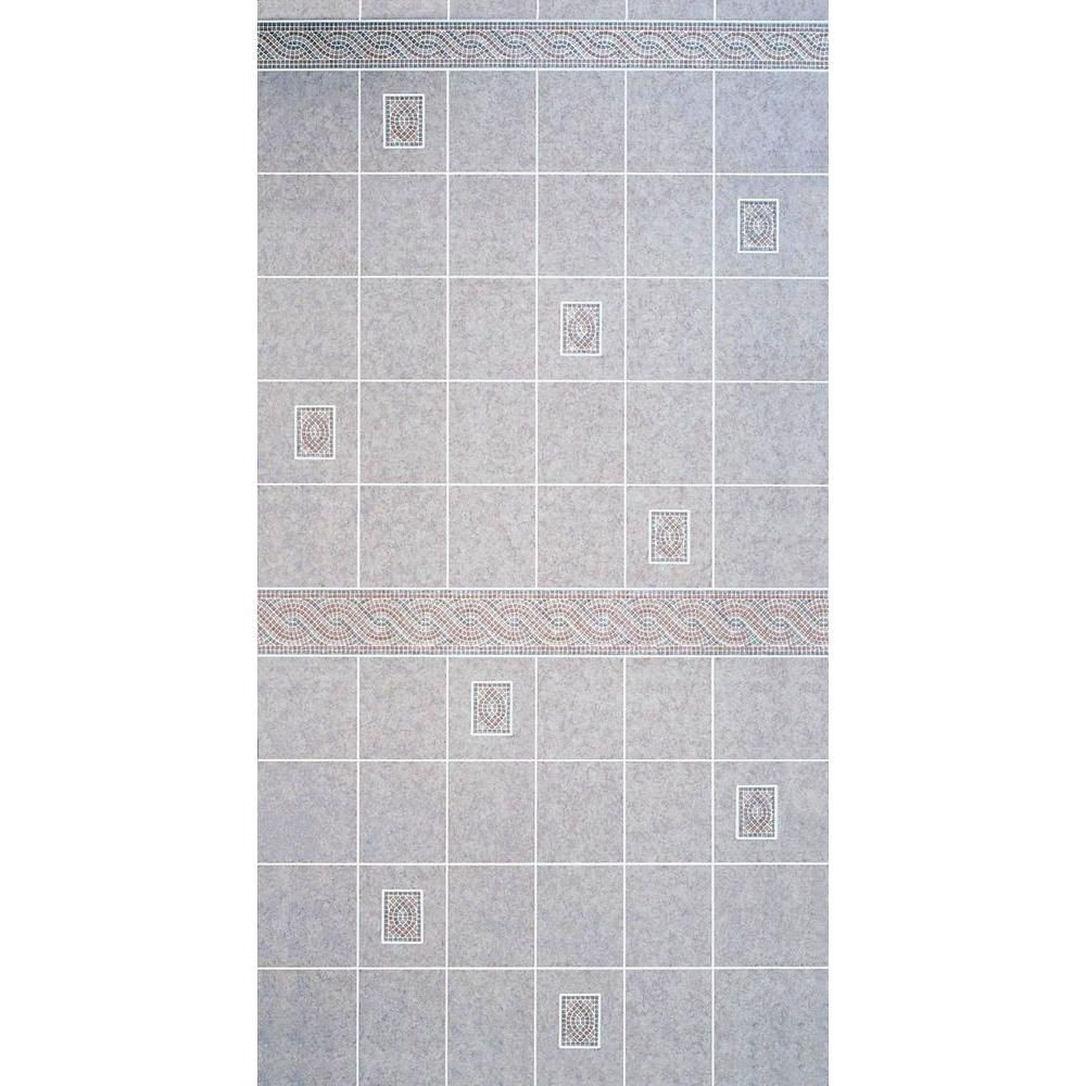Home Depot Bathroom Wall Panels
 Shop DPI Aquatile 1 8 in x 4 ft x 8 ft Alicante Tile