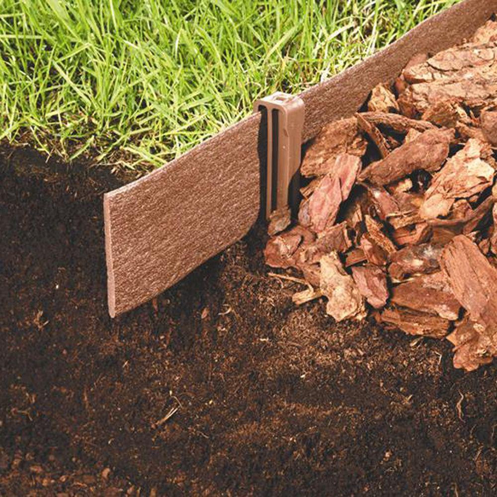 Home Depot Landscape Edging
 Mark Garden Black Terrace Board Landscape Lawn Edging